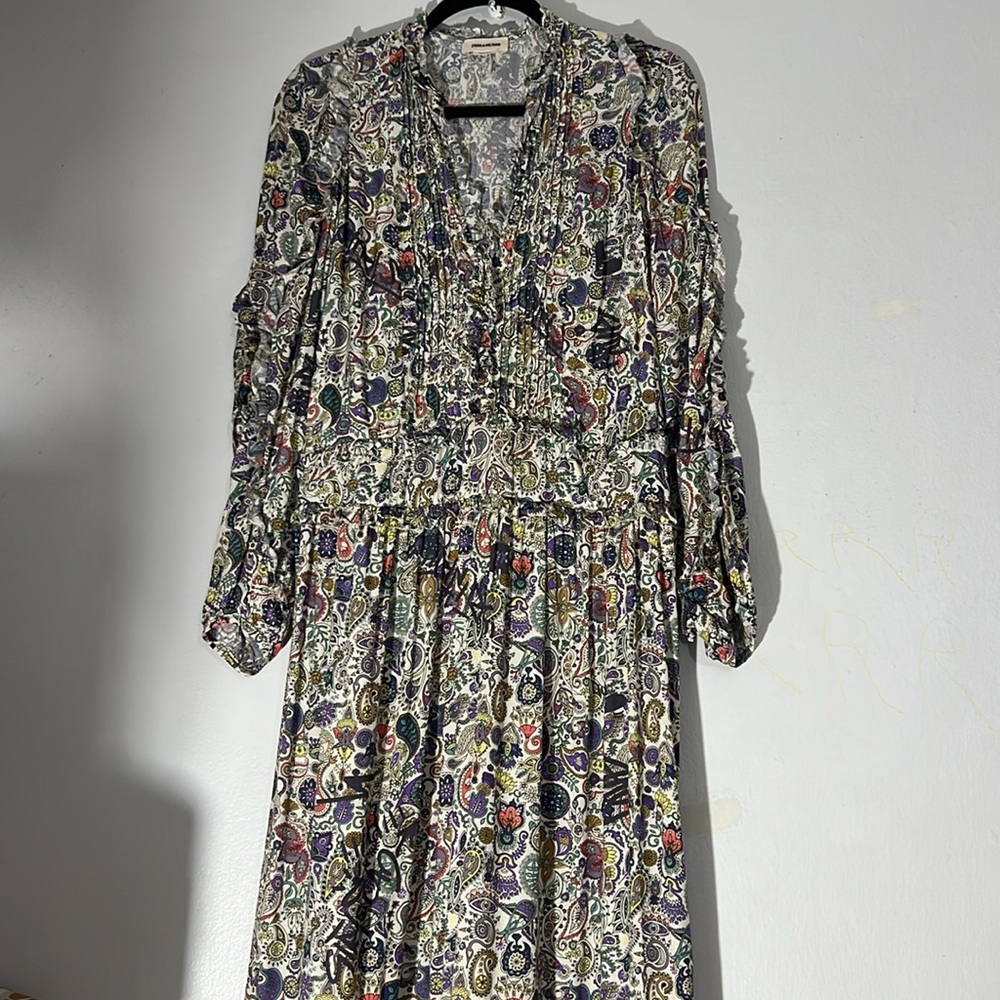 Zadig & Voltaire summer / spring Tiered Ruffled maxi dress medium - Picture 6 of 11